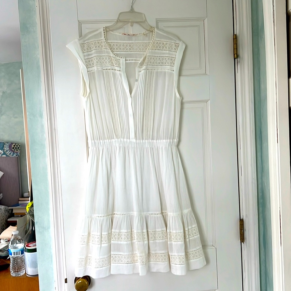 Rebecca Taylor White Eyelet Mini Dress